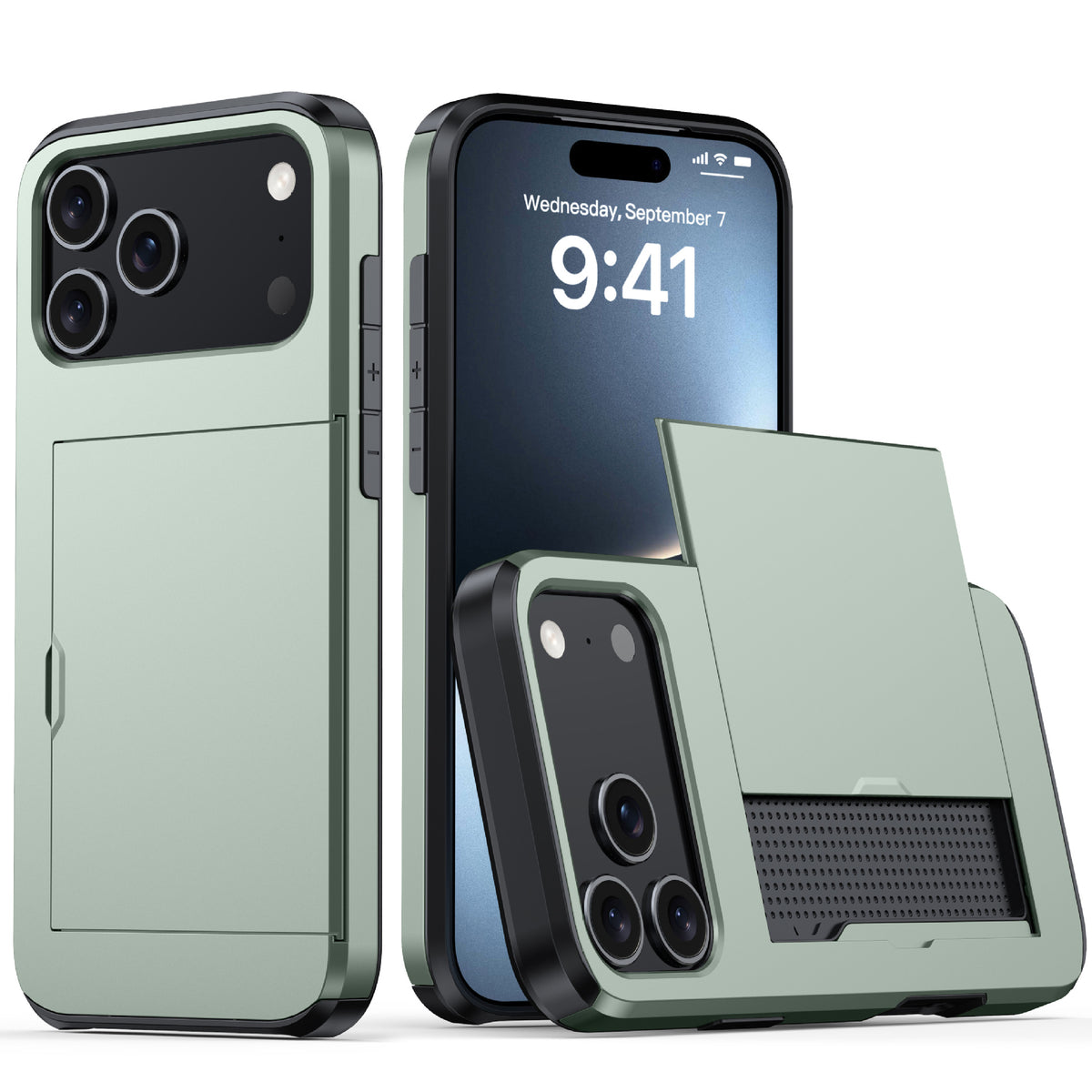 Matte, card-holding, drop-proof iPhone case