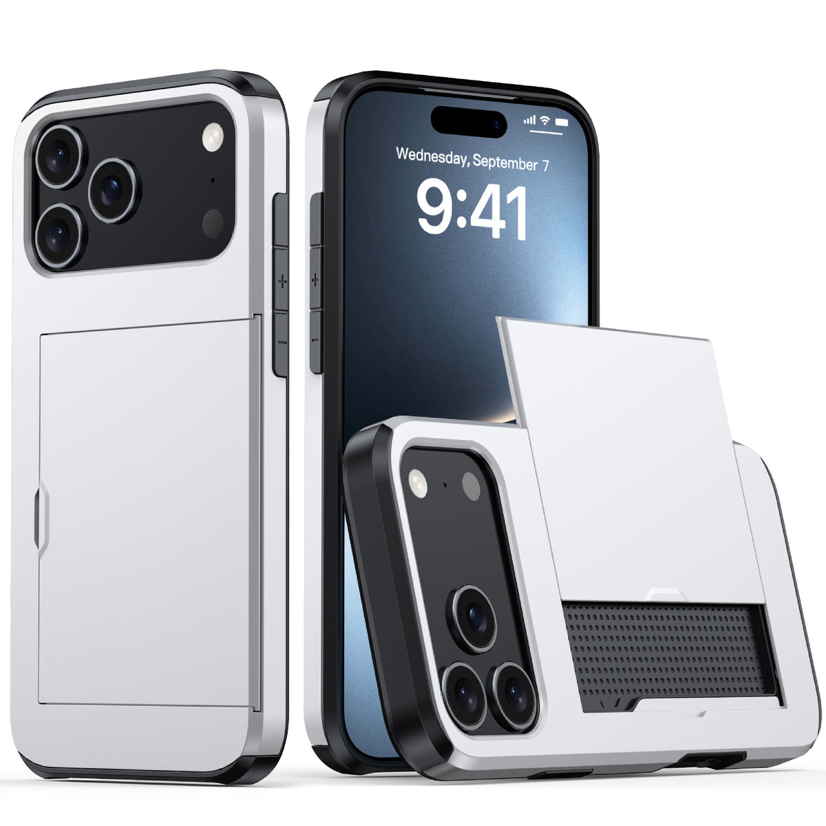 Matte, card-holding, drop-proof iPhone case