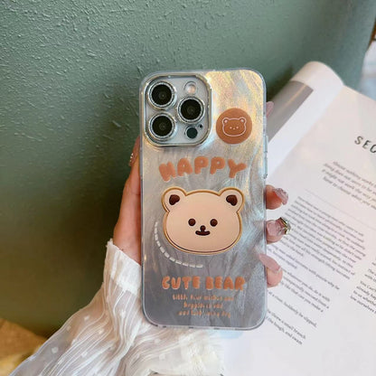 Fashionable Feather Bow Apple Phone Case