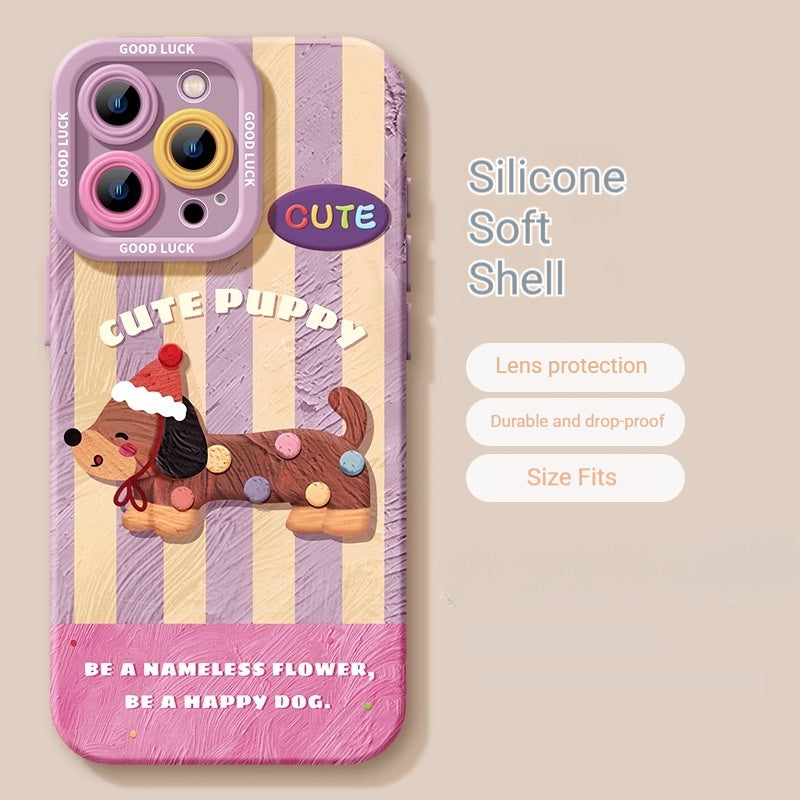 Silicone Dachshund iPhone Case