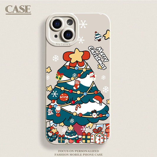 Happy Christmas Tree iPhone Case