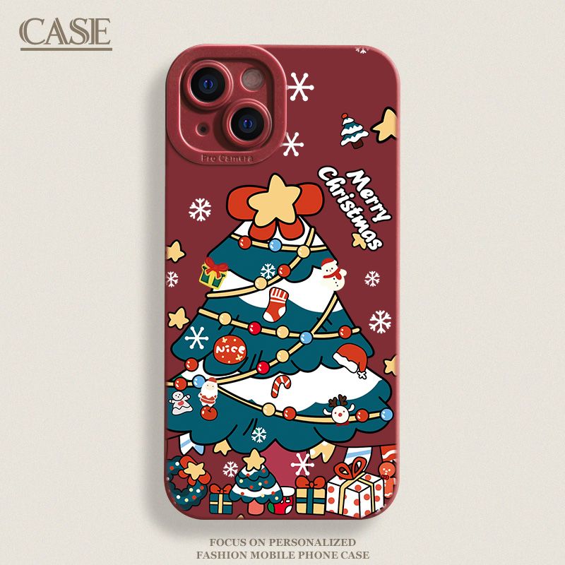Happy Christmas Tree iPhone Case