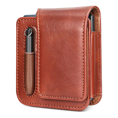 Suitable for Samsung Flip 3/4/5/6 Folding Screen Mobile Phone Belt Bag with Pen Slot