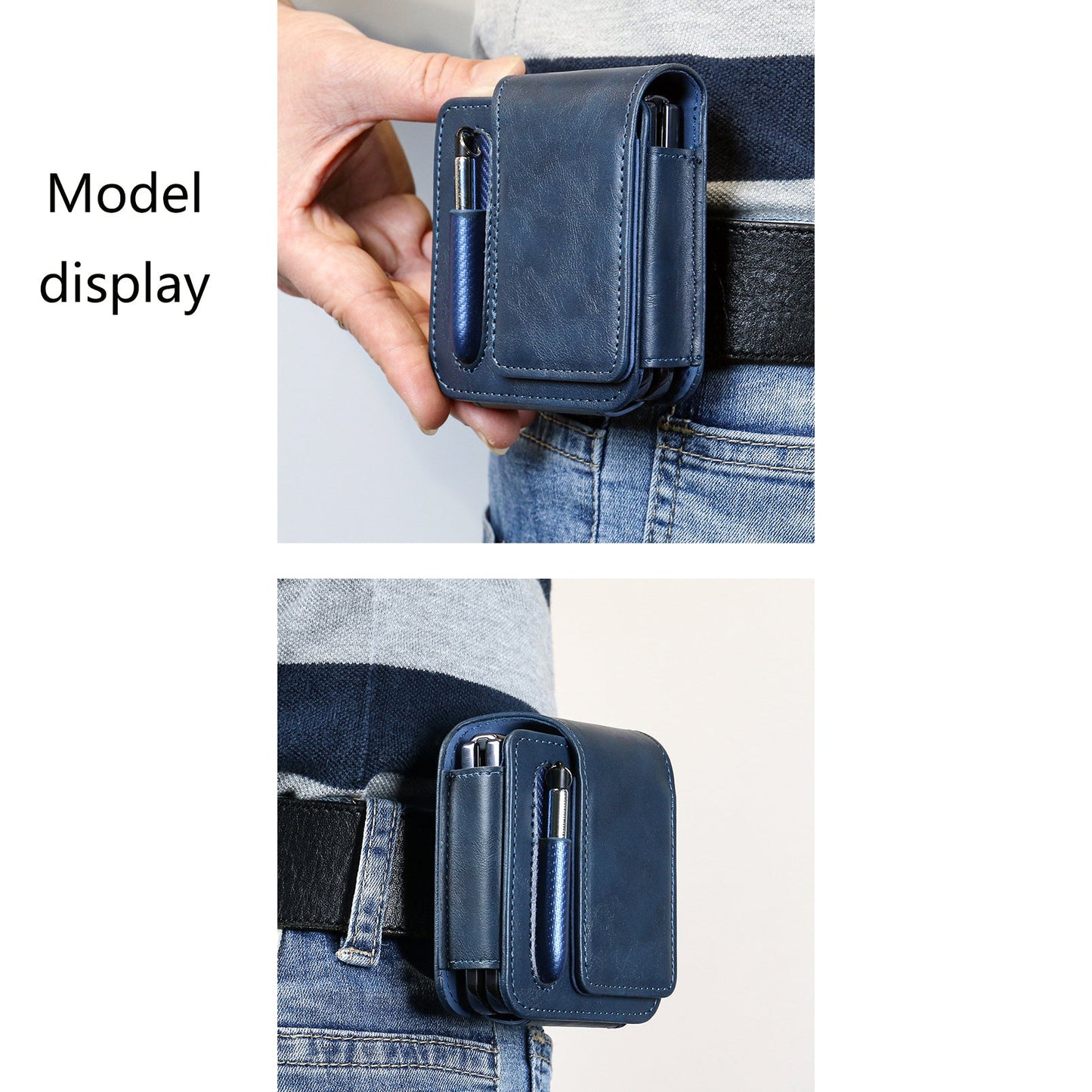 Suitable for Samsung Flip 3/4/5/6 Folding Screen Mobile Phone Belt Bag with Pen Slot