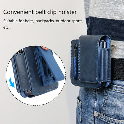 Suitable for Samsung Flip 3/4/5/6 Folding Screen Mobile Phone Belt Bag with Pen Slot