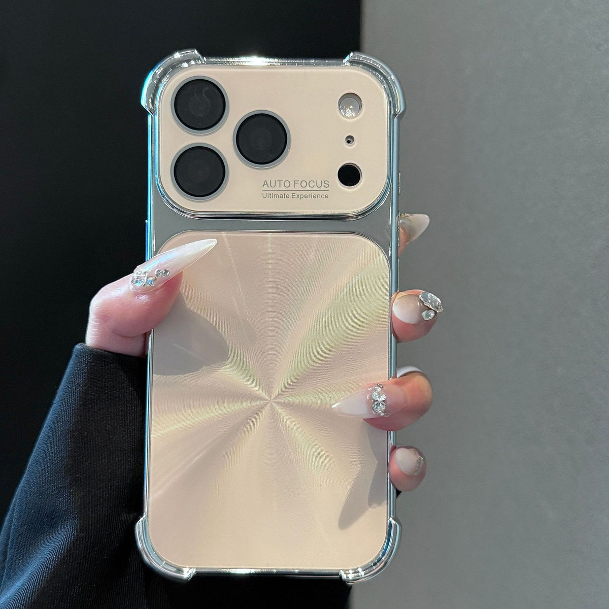 Electroplated Aurora CD Pattern Apple Phone Case
