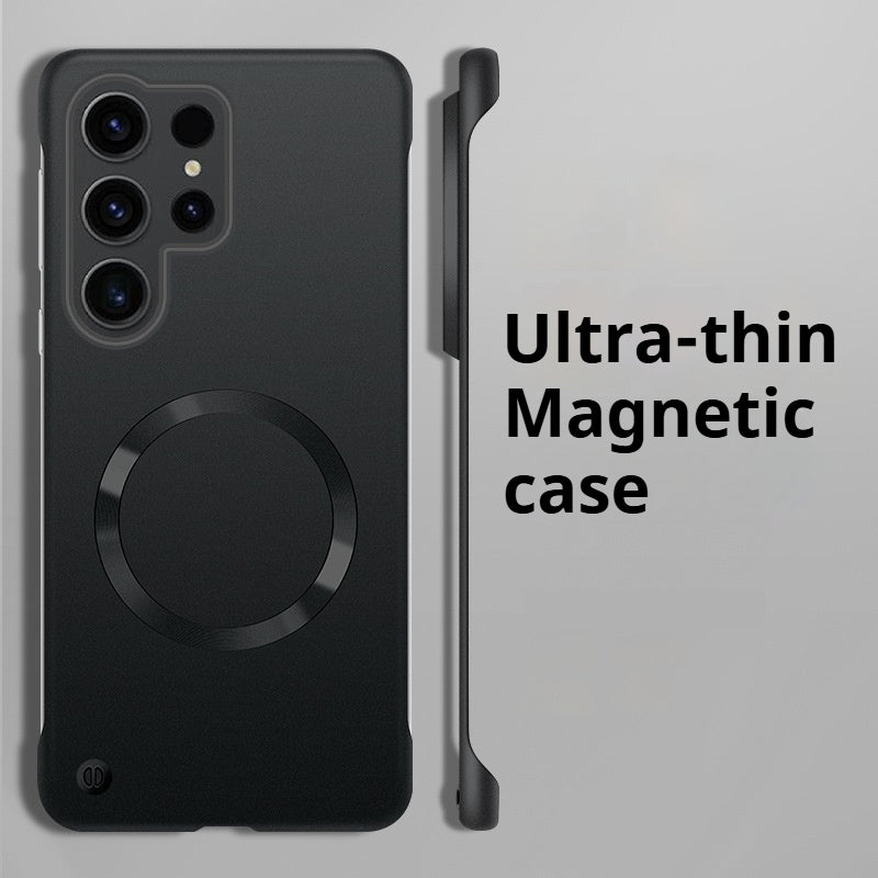 Ultra-thin borderless magnetic Samsung phone case