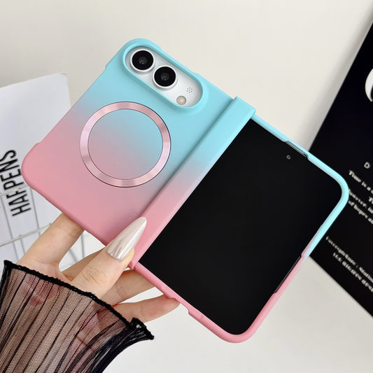 Gradient color shockproof magnetic Apple phone case
