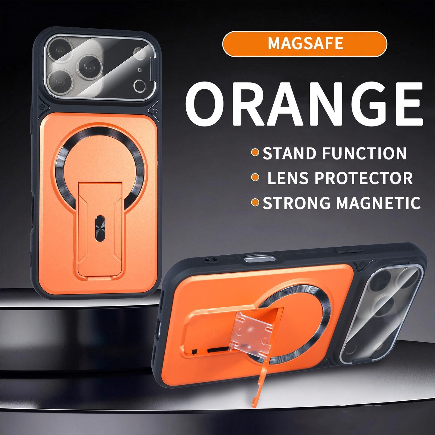 Multifunctional anti-drop invisible stand magnetic Apple phone case