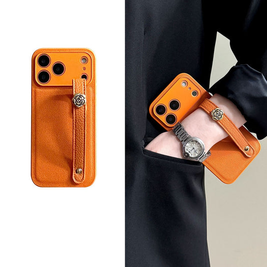 Camellia Wristband Apple Phone Case