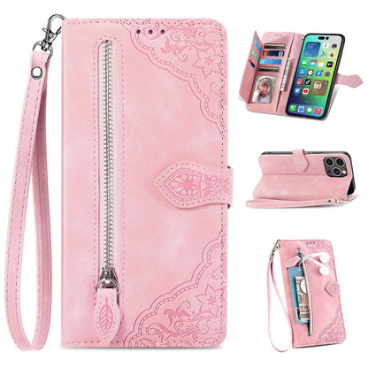 Flip-style leather Samsung phone case