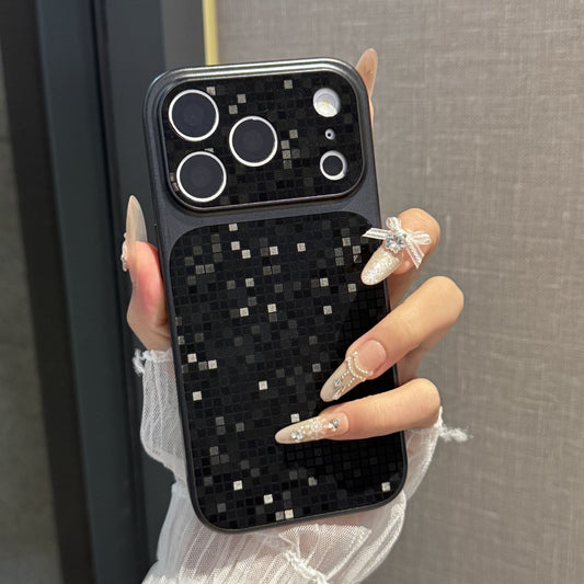 Gradient reflective mosaic texture Apple phone case