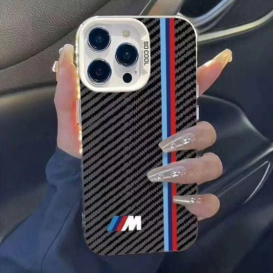 Three-color striped Apple phone case