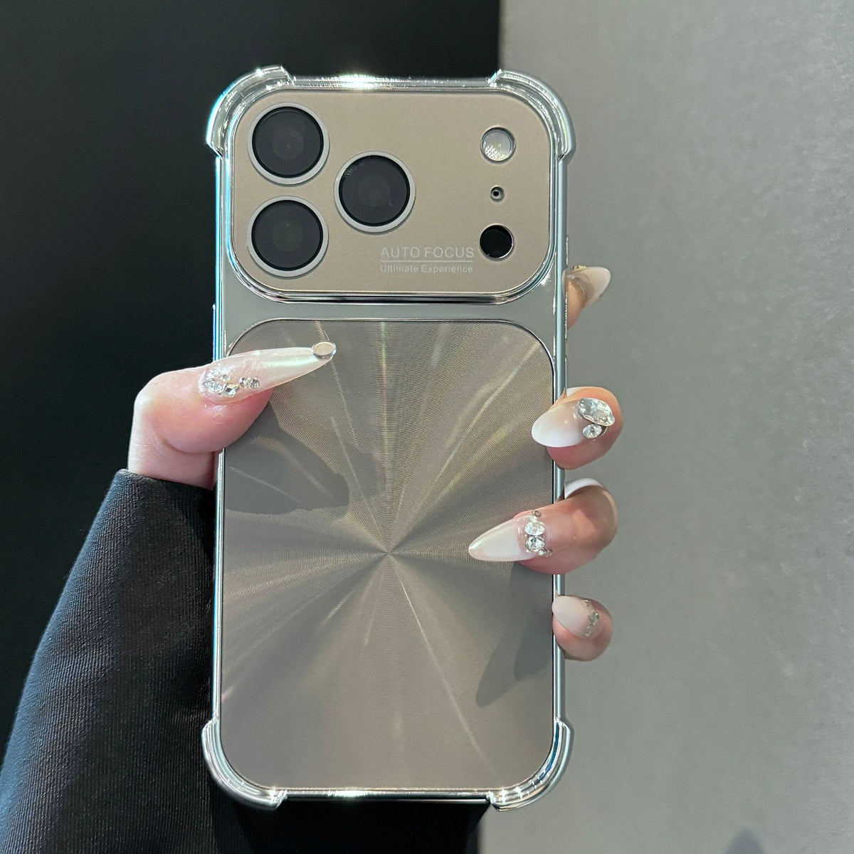 Electroplated Aurora CD Pattern Apple Phone Case