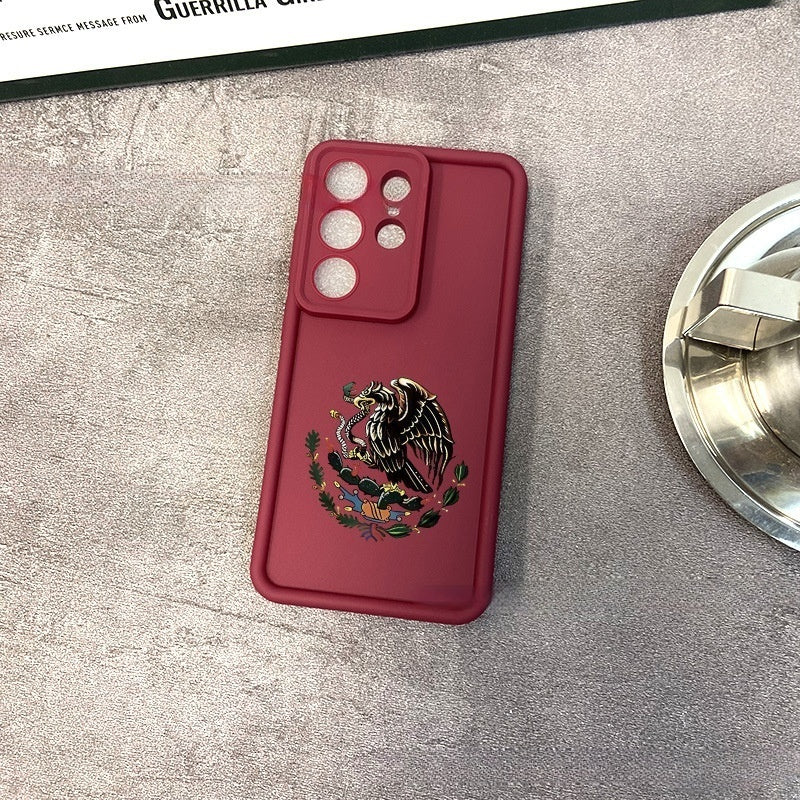 Silicone patterned eagle Samsung phone case