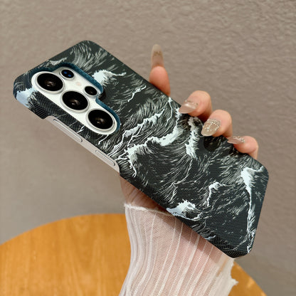 Ultra-thin water-reflective Kevlar textured Samsung phone case