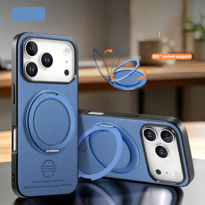 Leather rotating stand magnetic Apple phone case