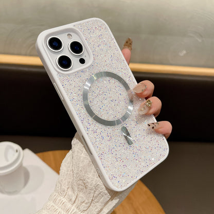 Luxury Glitter Rhinestone Magnetic Apple Phone Case