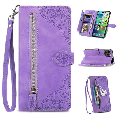 Flip-style leather Apple phone case