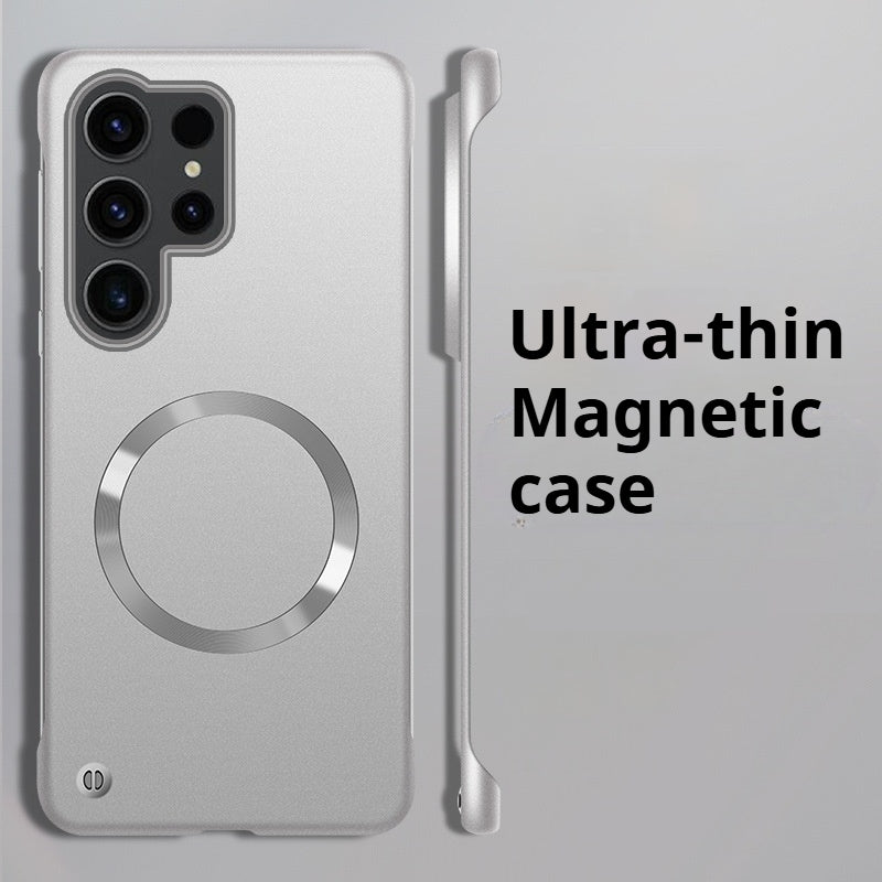 Ultra-thin borderless magnetic Samsung phone case