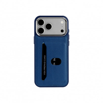 Leather lychee texture card holder Apple phone case