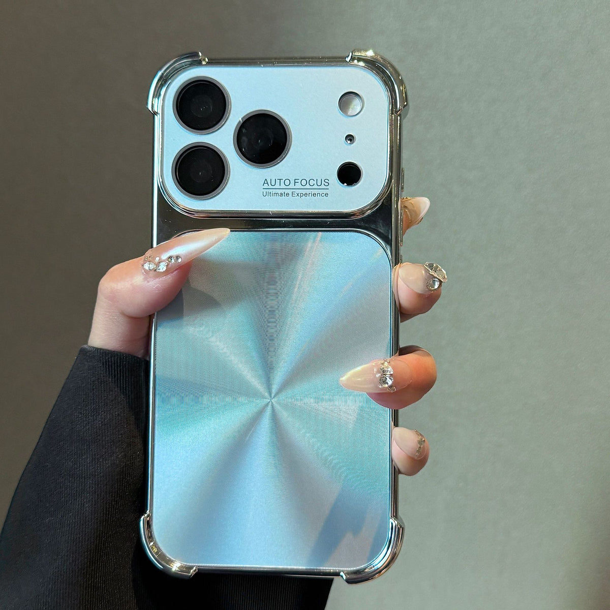 Electroplated Aurora CD Pattern Apple Phone Case