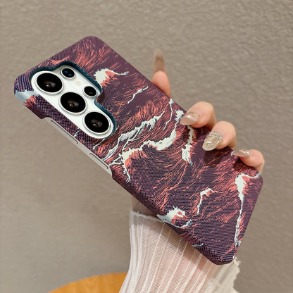 Ultra-thin water-reflective Kevlar textured Samsung phone case