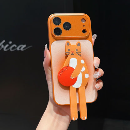 Glittery Cute Cartoon Apple Phone Case