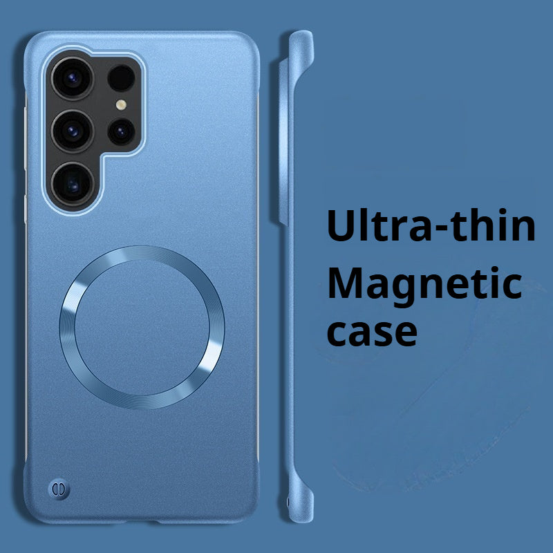 Ultra-thin borderless magnetic Samsung phone case