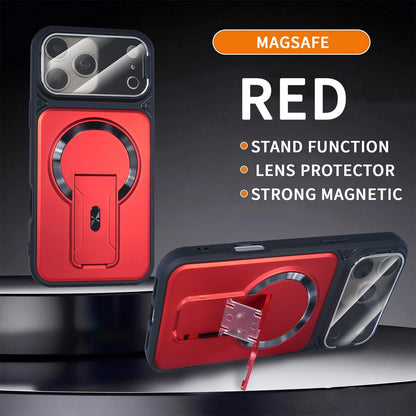 Multifunctional anti-drop invisible stand magnetic Apple phone case