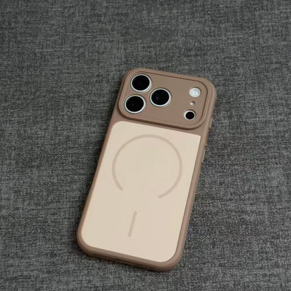Dual-color skin-feel magnetic Apple phone case