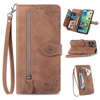Flip-style leather Apple phone case