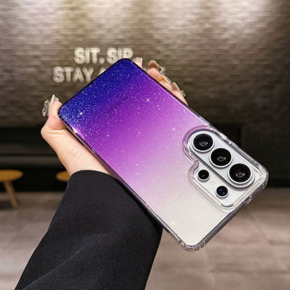 Starry Sky Gradient Glitter Samsung Phone Case