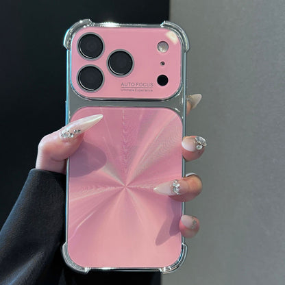Electroplated Aurora CD Pattern Apple Phone Case