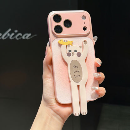Glittery Cute Cartoon Apple Phone Case
