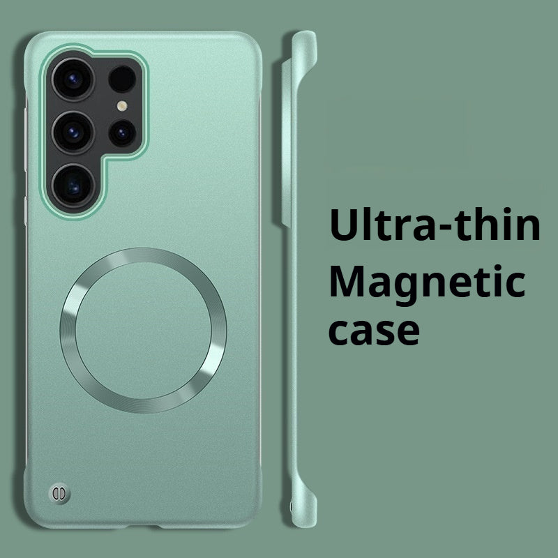 Ultra-thin borderless magnetic Samsung phone case