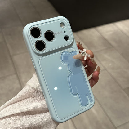 Gradient 3D Bear Apple Phone Case