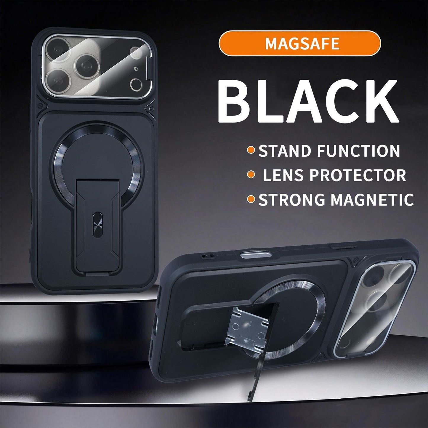 Multifunctional anti-drop invisible stand magnetic Apple phone case