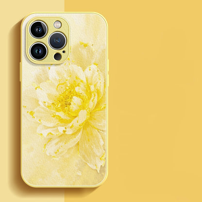 Painted Peony Apple Phone Case