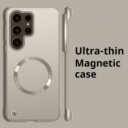 Ultra-thin borderless magnetic Samsung phone case