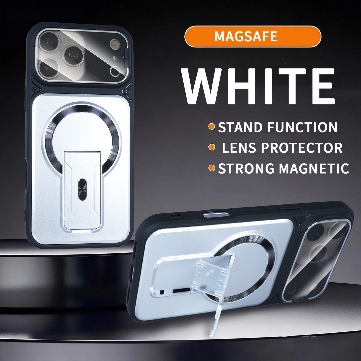 Multifunctional anti-drop invisible stand magnetic Apple phone case
