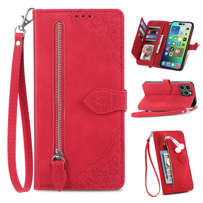 Flip-style leather Samsung phone case