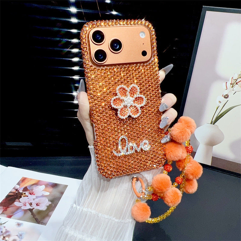 Luxury 3D Rhinestone-Studded Apple Phone Case