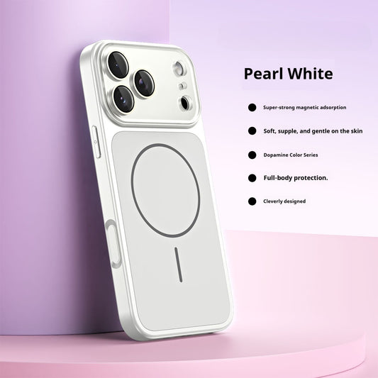 Liquid silicone magnetic Apple phone case
