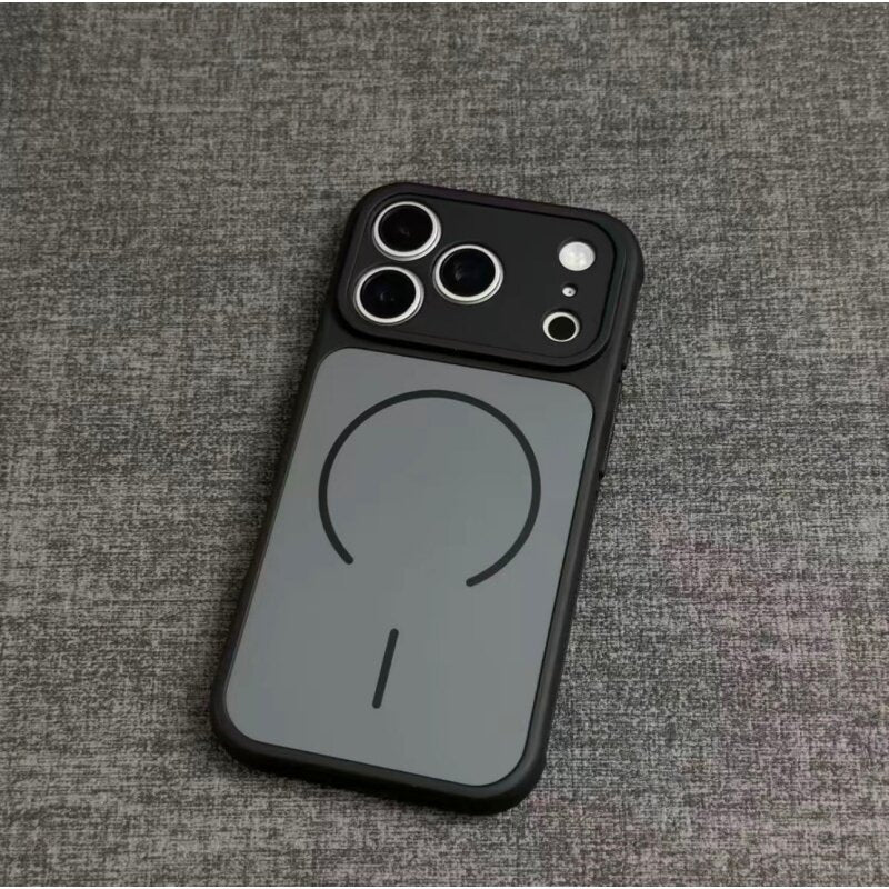 Dual-color skin-feel magnetic Apple phone case