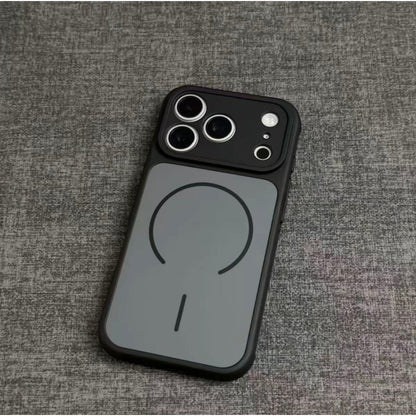 Dual-color skin-feel magnetic Apple phone case