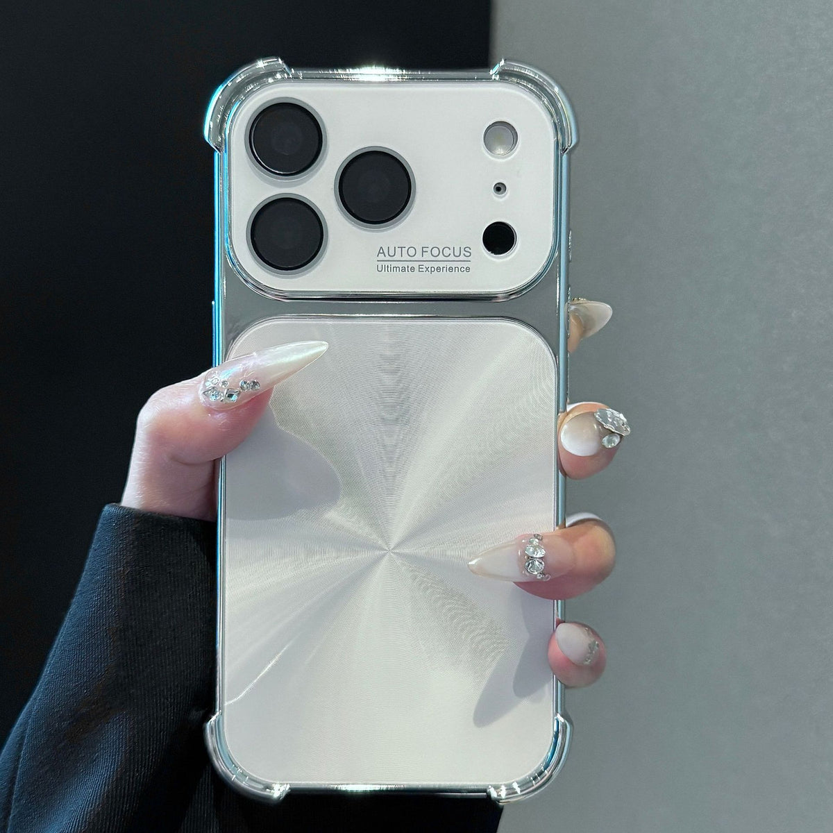Electroplated Aurora CD Pattern Apple Phone Case