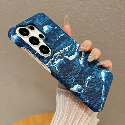 Ultra-thin water-reflective Kevlar textured Samsung phone case
