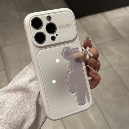 Gradient 3D Bear Apple Phone Case