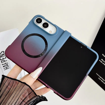 Gradient color shockproof magnetic Apple phone case